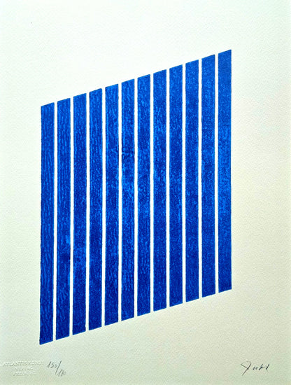 Donald Judd Lithograph Coa Signed Numbered Stamped