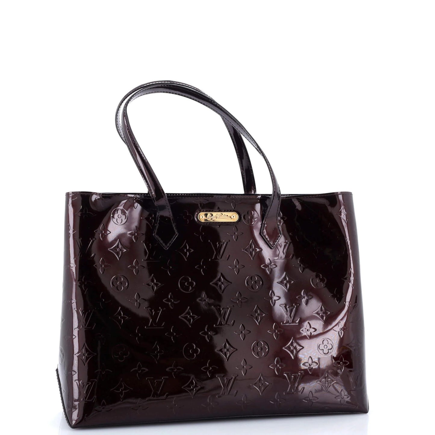 Louis Vuitton Wilshire Handbag Monogram Vernis Mm