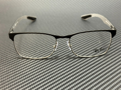 RAY BAN RX8416 2916 Matte Black on Gunmetal Square 55 mm Unisex Eyeglasses