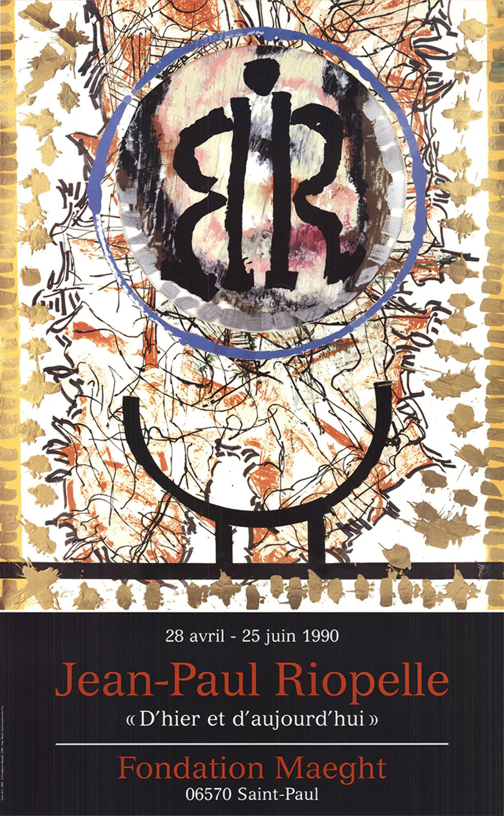 Jean-Paul Riopelle Yesterday And Today " Offset Lithograph Abstra