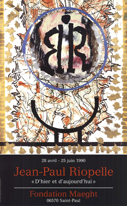 Jean-Paul Riopelle Yesterday And Today " Offset Lithograph Abstra
