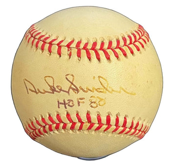 Duke Snider Hof 80 Autographed Official Jackie Robinson 50Th Anniversary Basebal