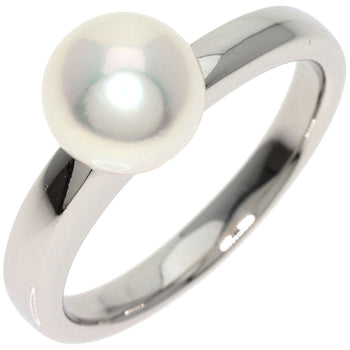 Tasaki Ring Akoya Pearl Pearl Diamond Platinum
