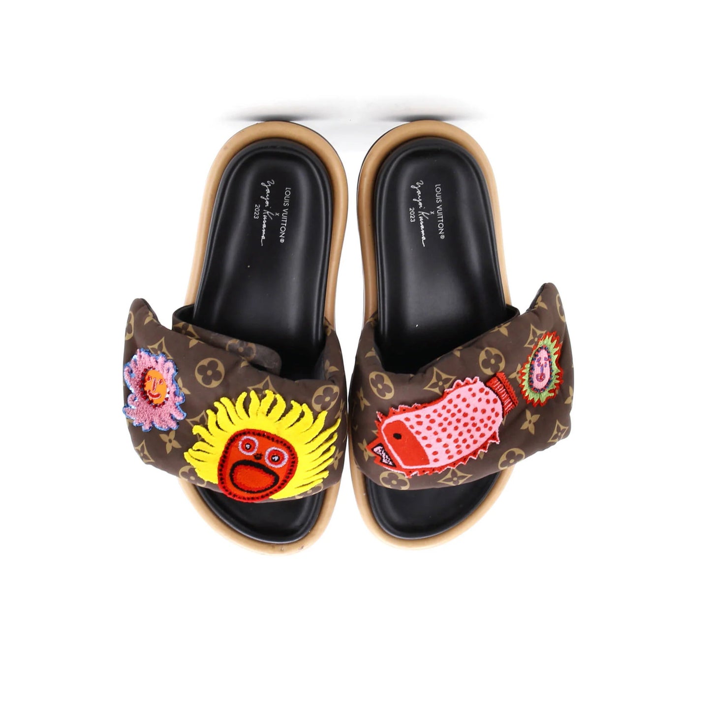 Louis Vuitton Women'S Pool Pillow Comfort Mule Sandals Yayoi Kusama Faces