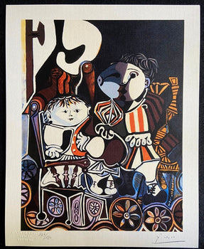 Pablo Picasso Lithograph' Claude & Paloma' Coa Signed Numbered Limited