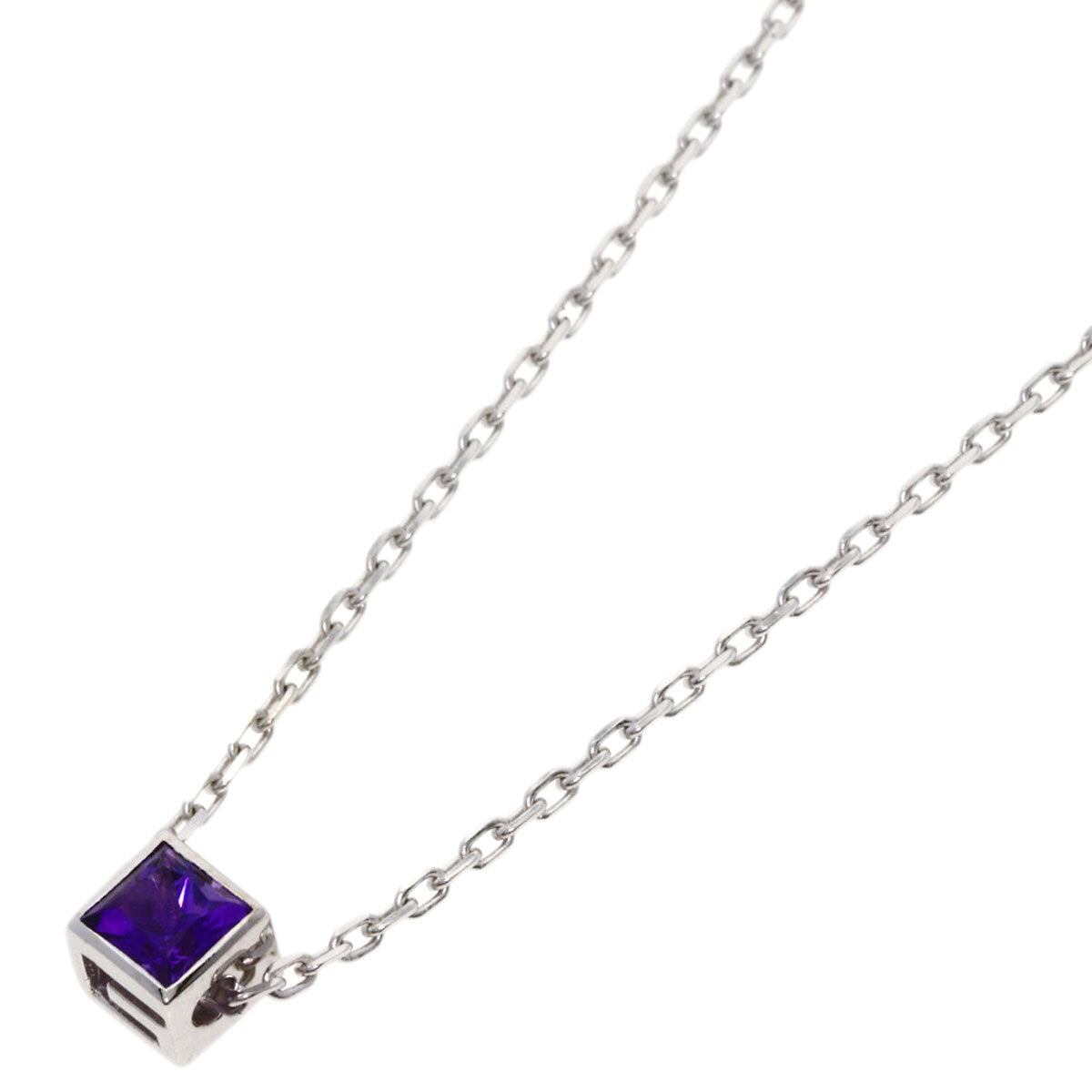 Gucci   Necklace Square G Amethyst K18 White Gold