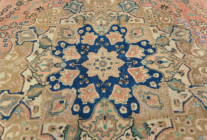 9X12 Ft Vintage Stone-Washed Handmade Wool