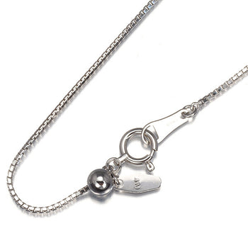 Box Chain Necklace 45Cm 18K 750 White Gold