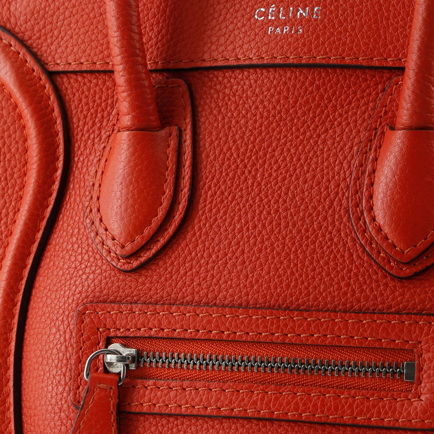 Celine Luggage Bag Grainy Leather Nano