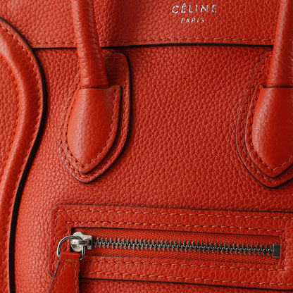 Celine Luggage Bag Grainy Leather Nano