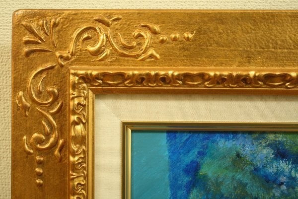 Hlne C. Pichot "Nature Morte Sur Fond Bleu Et Vert" Original Oil Painting