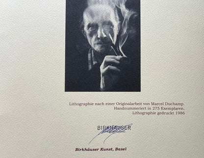 Marcel Duchamp Lithograph Coa Signed In Pen Numbered In Pencil Crayon 275 Es