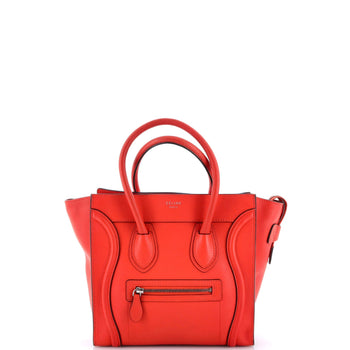 Celine Luggage Bag Smooth Leather Micro