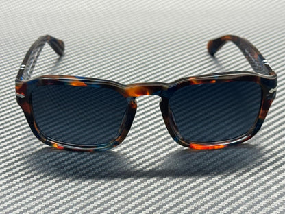 PERSOL PO3386S 1232S3 Tortoise Brown Pearl Blue Polarized Men's 56 mm Sunglasses