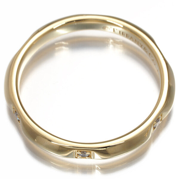 Tiffany&Co. Ring Diamond Tiffany T True 6P Us7 18K 750 Yellow Gold