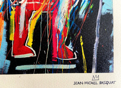 Jean-Michel Basquiat Lithograph Signed Coa, Numbered In Pencil