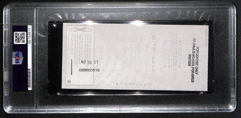 Johnny Unitas Signed 11/20/00 Check Psa/Dna Mint