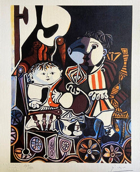 Pablo Picasso Lithograph' Claude & Paloma' Coa Signed Numbered Limited