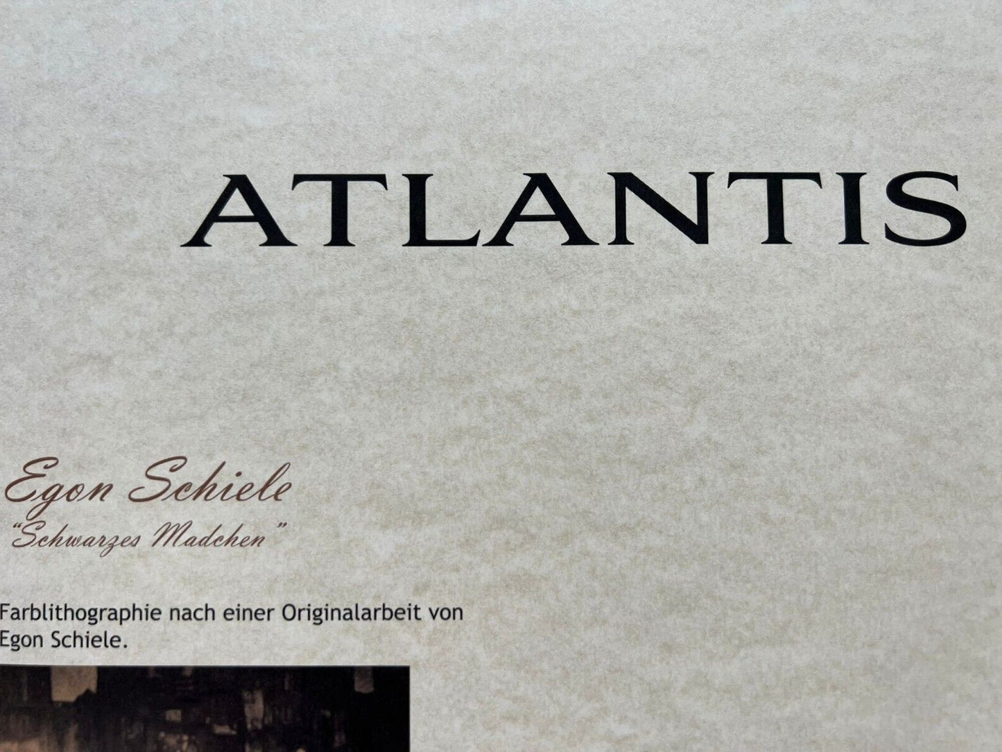 Egon Schiele Lithograph From An Painting Coa Signed In Pen Numbered