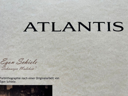 Egon Schiele Lithograph From An Painting Coa Signed In Pen Numbered