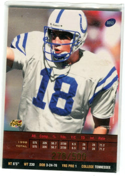 Peyton Manning 1999 Playoff Prestige #Bo53 (278/500) Card
