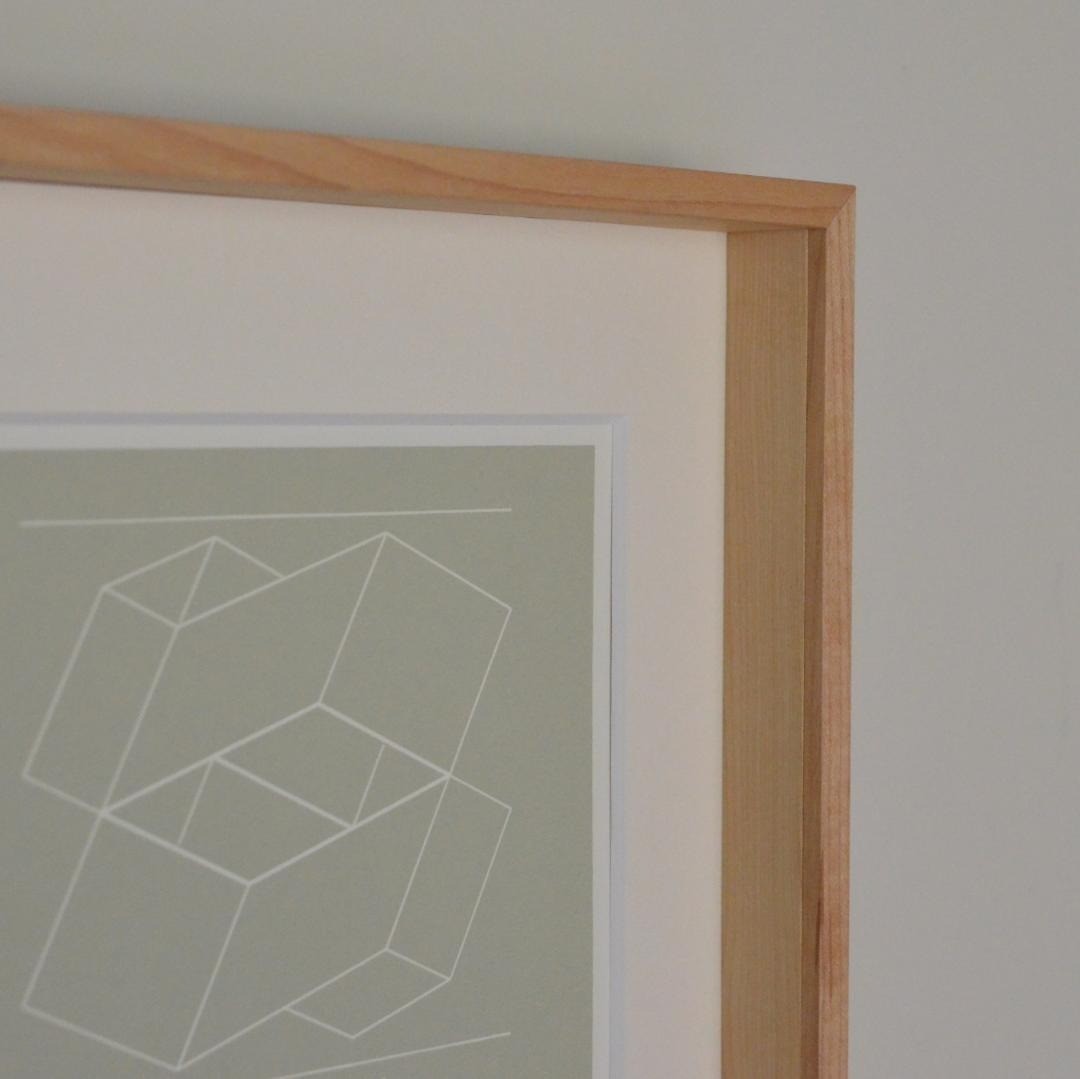 No FrameJosef Albers WEG IV from White Embossings on Gray Silkscreen Numbering