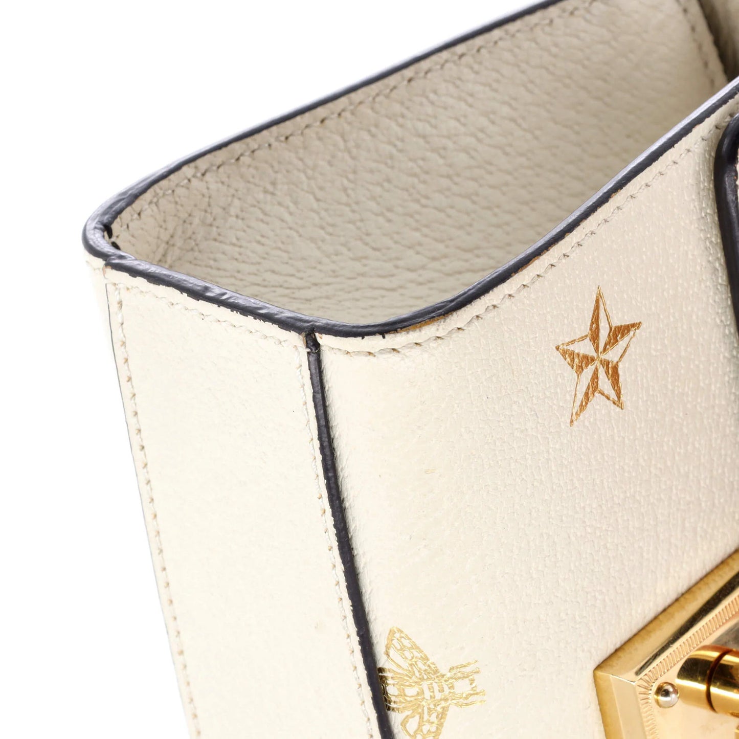 Gucci Padlock Shoulder Bag Printed Leather Small