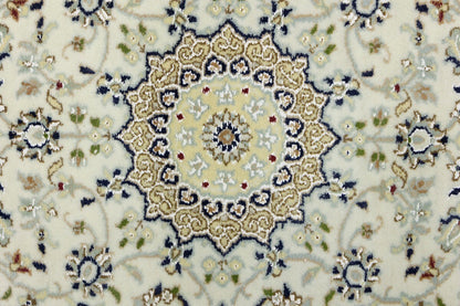 Indo-Nain Oriental Runner Rug Medallion Floral