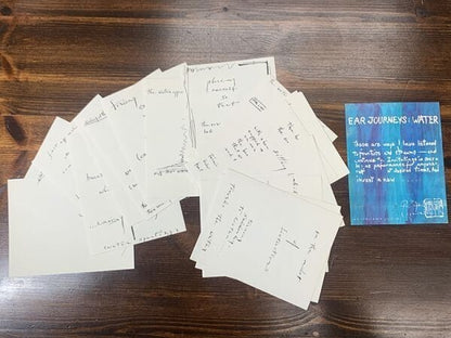 Philip Corner "Ear Journeys: Water" 1977 Unpublished Editions 21 Sheets