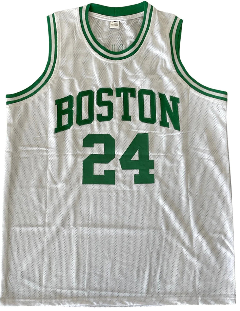 Sam Jones Autographed Boston Celtics Custom Xl Jersey (Jsa)