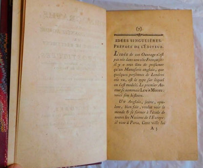 Restif De La Bretonne Le Pornographe 1769 First Edition Rousseau Utopia French