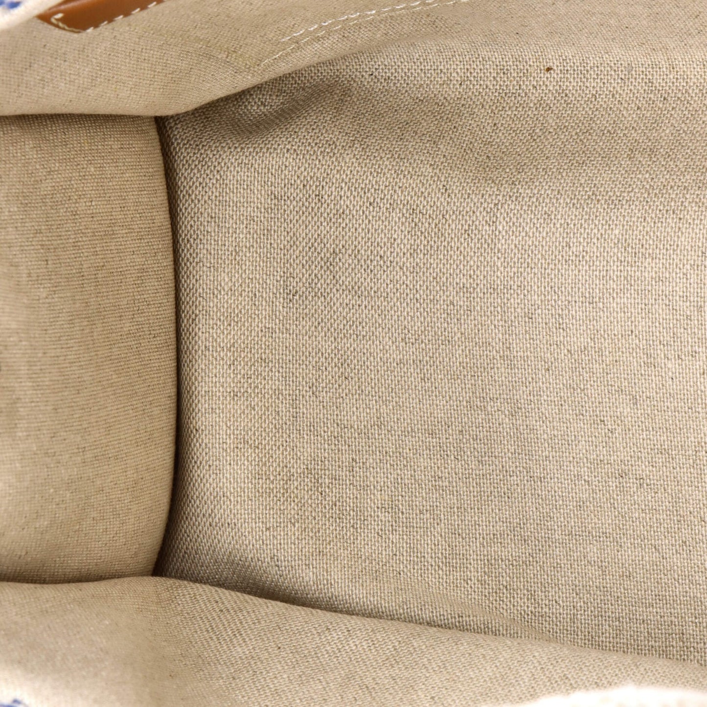 Celine Cabas Thais Tote Triomphe Striped Textile Small