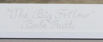 Babe Ruth Yankees Hof Fine Art Lithograph Limited Numbered Framed 187195