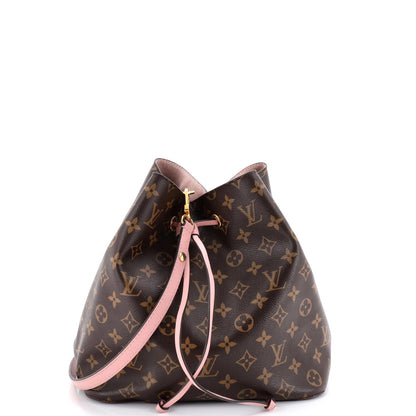 Louis Vuitton Neonoe Handbag Monogram Canvas With Leather Mm