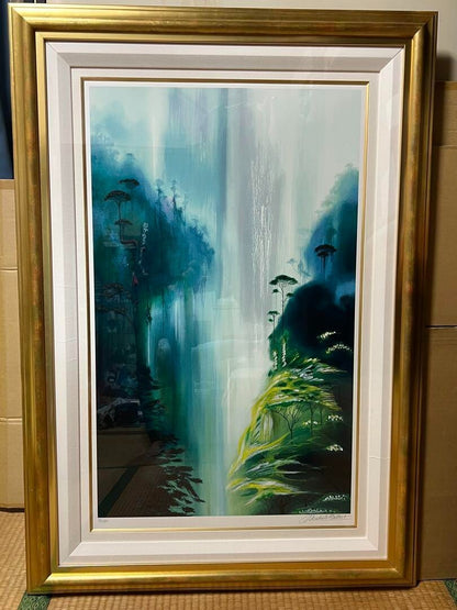 10 - Michel Batteau "Monsoon Valley" 84/ 100 Silkscreen Edition - signed and framed