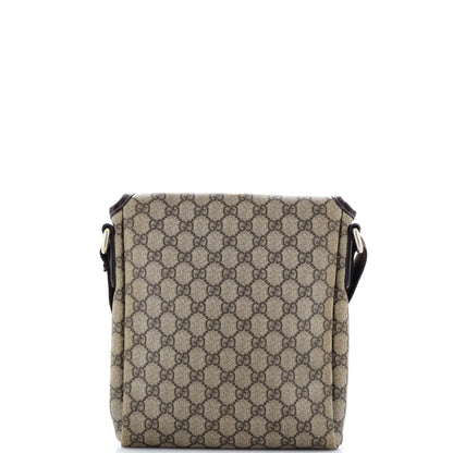 Gucci Flap Messenger Gg Coated Canvas Small