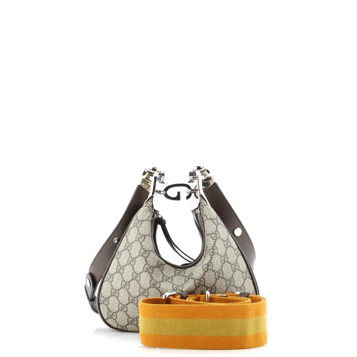 Gucci Attache Shoulder Bag Gg Coated Canvas Small