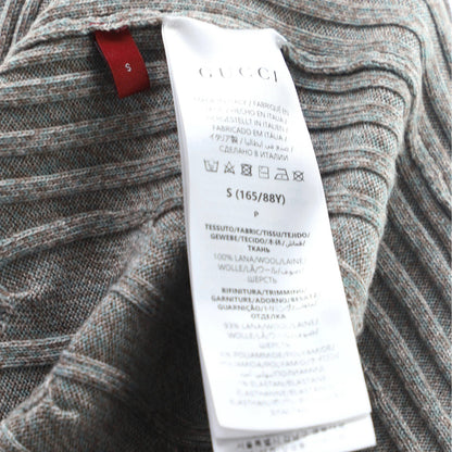 Gucci Women'S Cable Knit Polo Sweater Wool