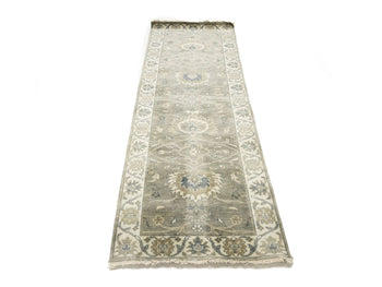 2'6X8 Ft Hand-Knotted Oushak Chobi Wool Runner