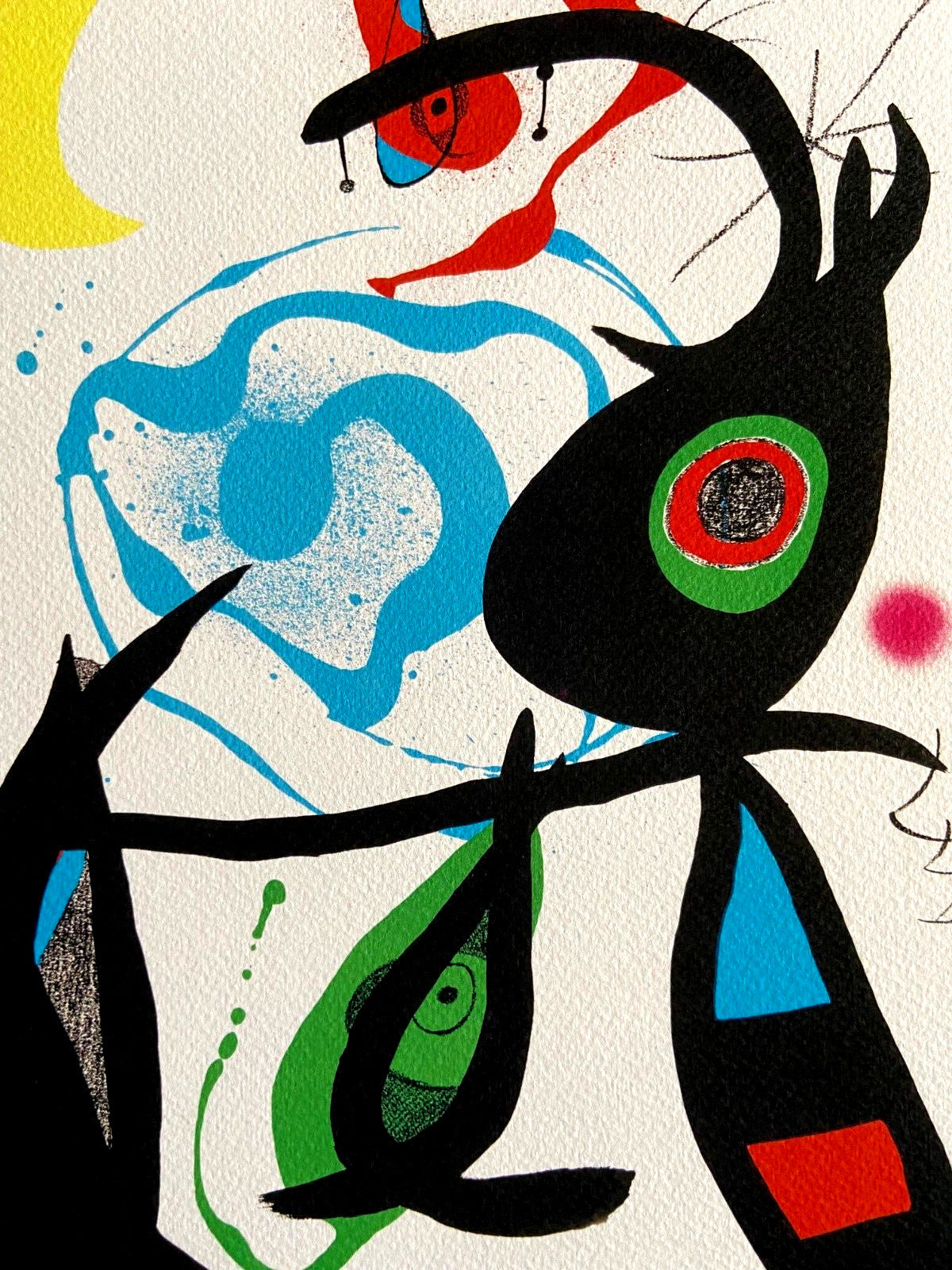 Joan Mir Lithograph Coa Signed Op Numbered By Hand - Piet Mondrian