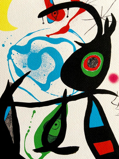 Joan Mir Lithograph Coa Signed Op Numbered By Hand - Piet Mondrian