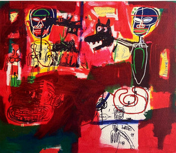 Jean-Michel Basquiat Lithograph Coa Signed Limited Edition 180Ex