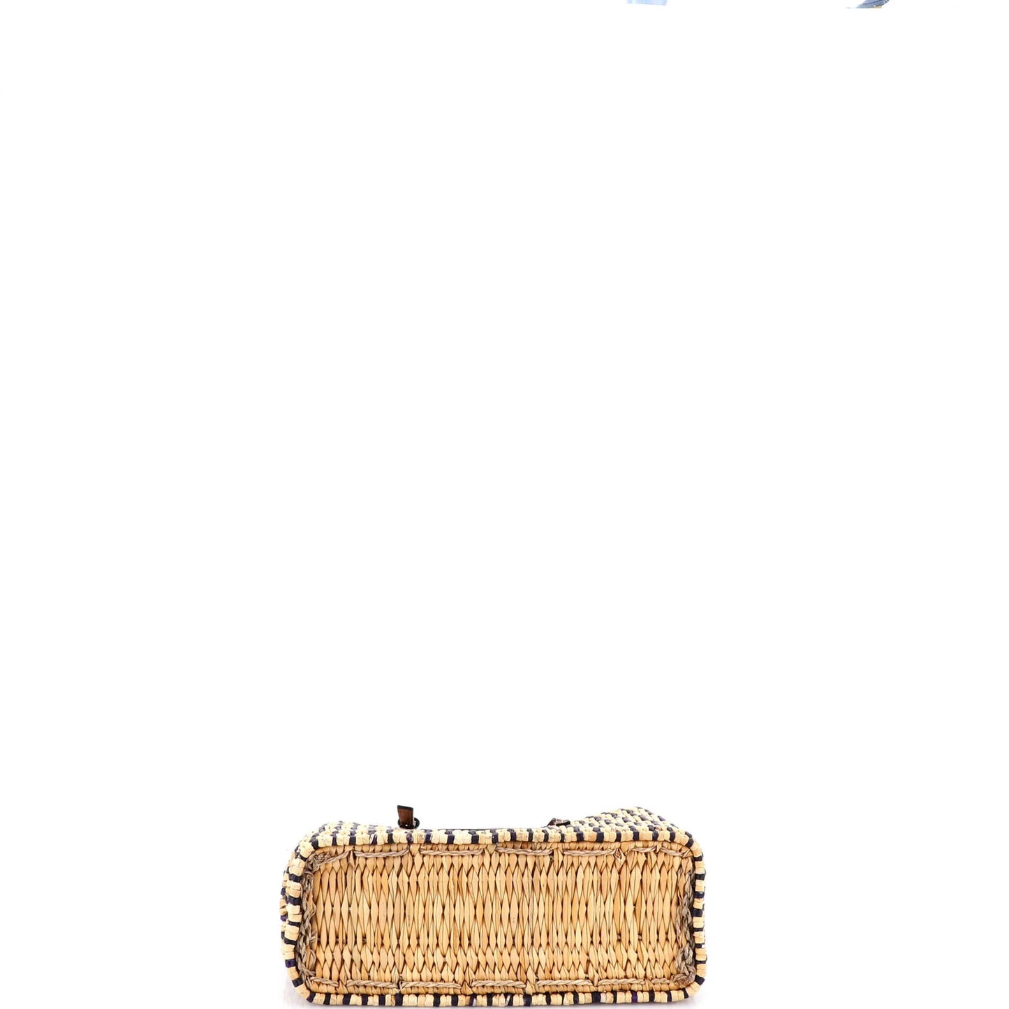 Loewe Paula'S Ibiza Square Basket Tote Woven Reed With Leather Small