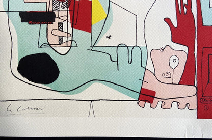 Le Corbusier Lithograph Mourlot Coa Numbered 375 Ex -Donald Judd