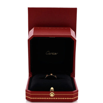 Cartier Love Wedding Band 1 Diamond Ring 18K Yellow Gold With Diamond