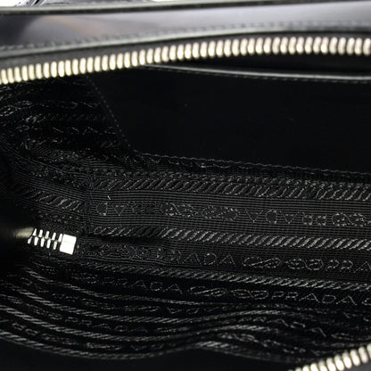 Prada Brique Camera Crossbody Bag Spazzolato Leather Small