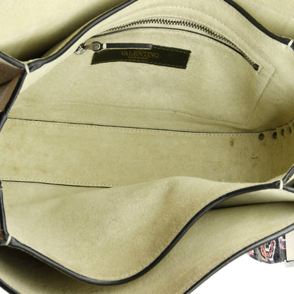 Valentino Garavani Rolling Rockstud Crossbody Bag Leather With Cabochons Medium