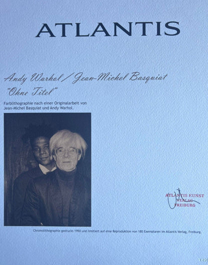Andy Warhol X Jean-Michel Basquiat Lithograph Coa Signed Numbered 180Ex