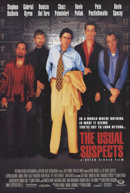 1995 ARTIST UNKNOWN The Usual Suspects 39.5" x 26.5" Offset Lithograph