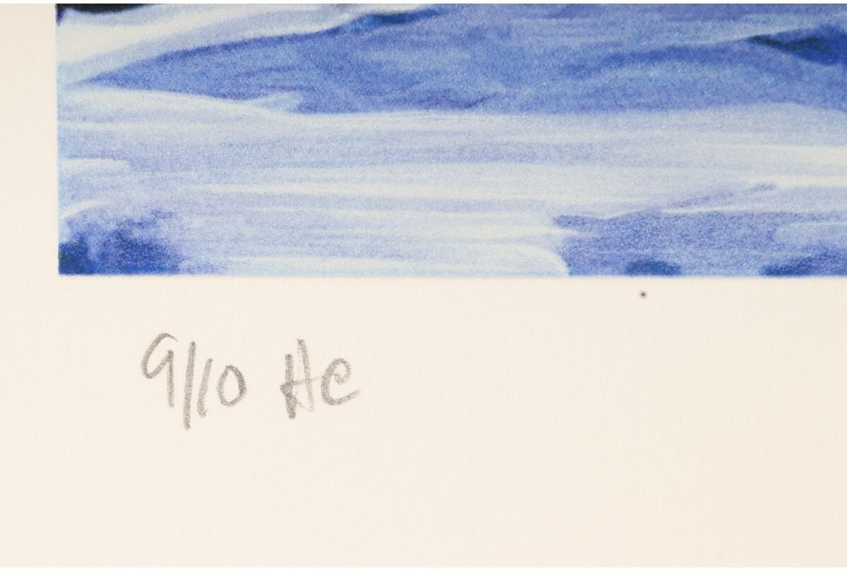 Dale Terbush Signed Original Silkscreen Print Ed10 The Moon Is The Light Of Love